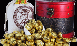 简装3送1老仓金纸陈年普洱茶熟茶云南糯米香普洱茶迷你小沱茶500g